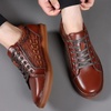 image:imageArkbird Casual Sneakers Breathable LaceUp Leather Walking Shoes Comfortable Fashion Sneakers for Men Daily WorkCoffeeemboss103