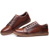 image:imageArkbird Casual Sneakers Breathable LaceUp Leather Walking Shoes Comfortable Fashion Sneakers for Men Daily WorkDark Brown 103