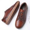 image:imageArkbird Casual Sneakers Breathable LaceUp Leather Walking Shoes Comfortable Fashion Sneakers for Men Daily WorkDark Brown 103