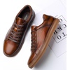 image:imageArkbird Casual Sneakers Breathable LaceUp Leather Walking Shoes Comfortable Fashion Sneakers for Men Daily WorkDark Brown 105