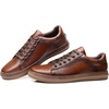 image:imageArkbird Casual Sneakers Breathable LaceUp Leather Walking Shoes Comfortable Fashion Sneakers for Men Daily WorkDark Brown 105