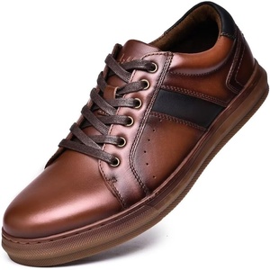 image:imageArkbird Casual Sneakers Breathable LaceUp Leather Walking Shoes Comfortable Fashion Sneakers for Men Daily WorkBrown172