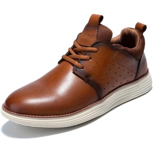 image:imageArkbird Casual Sneakers Breathable LaceUp Leather Walking Shoes Comfortable Fashion Sneakers for Men Daily WorkBrown2211