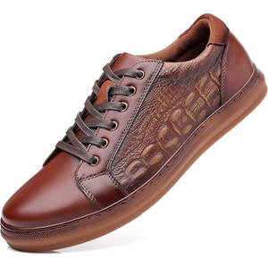 image:imageArkbird Casual Sneakers Breathable LaceUp Leather Walking Shoes Comfortable Fashion Sneakers for Men Daily WorkCoffeeemboss103