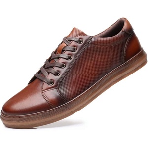 image:imageArkbird Casual Sneakers Breathable LaceUp Leather Walking Shoes Comfortable Fashion Sneakers for Men Daily WorkDark Brown 103