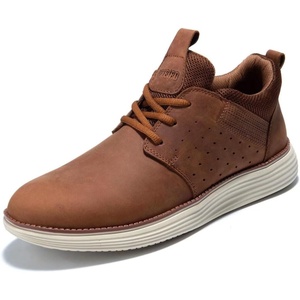 image:imageArkbird Casual Sneakers Breathable LaceUp Leather Walking Shoes Comfortable Fashion Sneakers for Men Daily WorkDark Brown2211